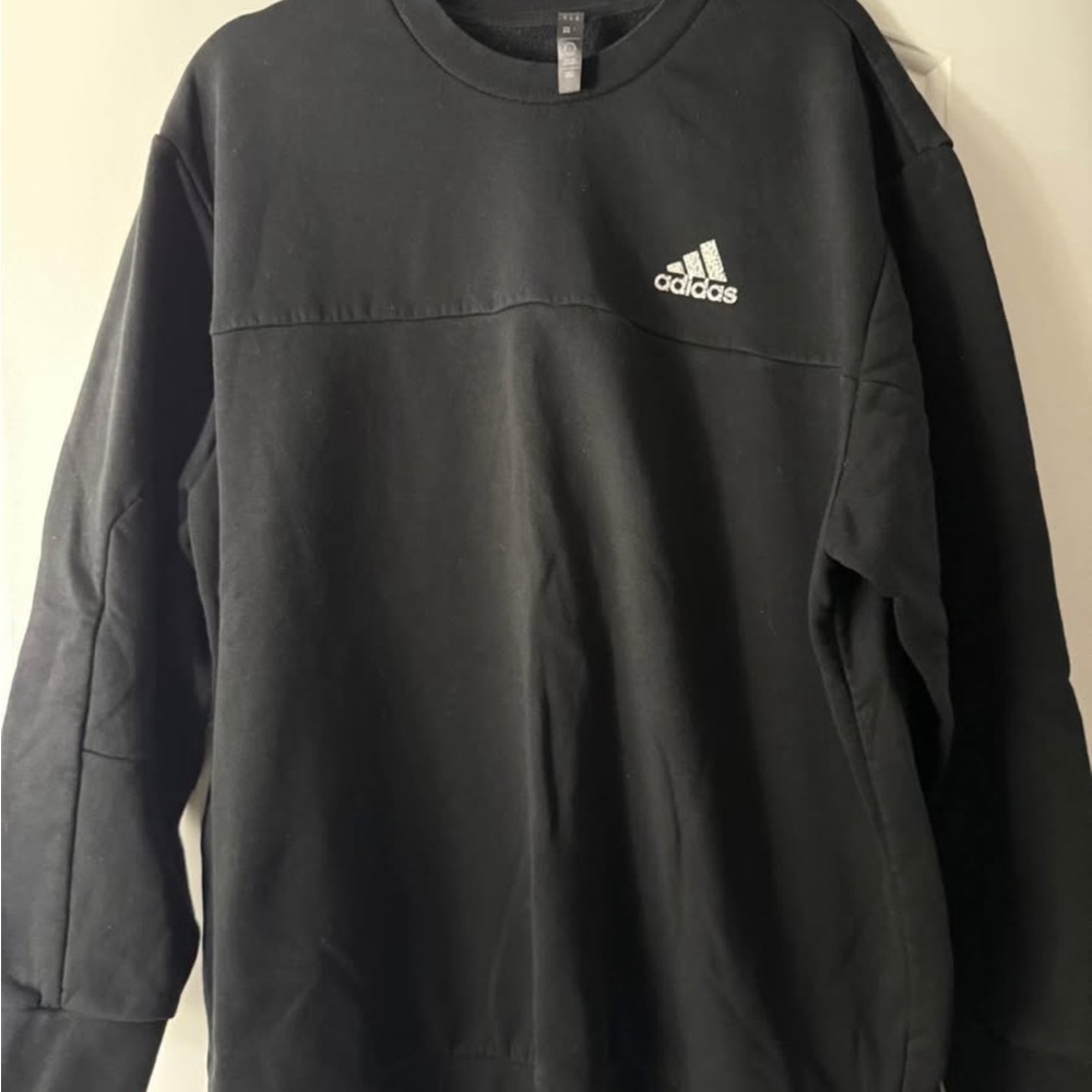 Adidas Black Crew Neck Sweatshirt